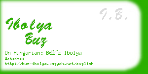 ibolya buz business card